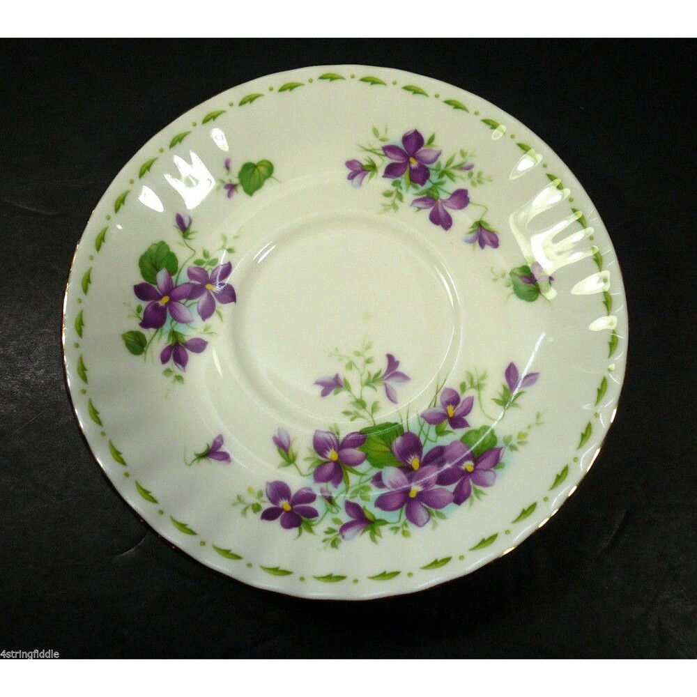 Royal Albert Violets 6 1/2" Saucer - Great Replacement!